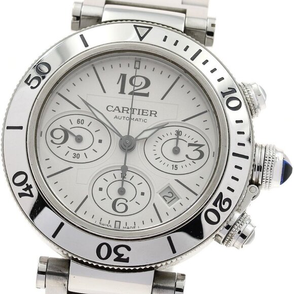 CARTIER Pacha Sea timer W31089M7 Date Chronograph Automatic Men's Watch_894013 - Picture 1 of 6